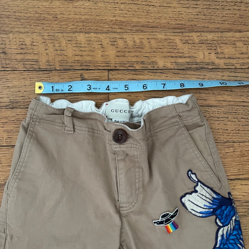 Rare - Gucci Children's Gabardine Pant with UFO and Fish - Picture 8 of 11